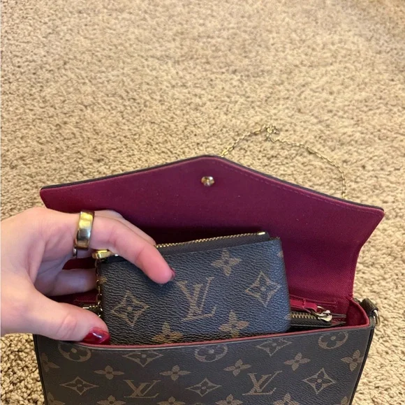 Brown Monogram Crossbody Bag, Phone Carrier, Key Pouch , Wrislet - Picture 2 of 6